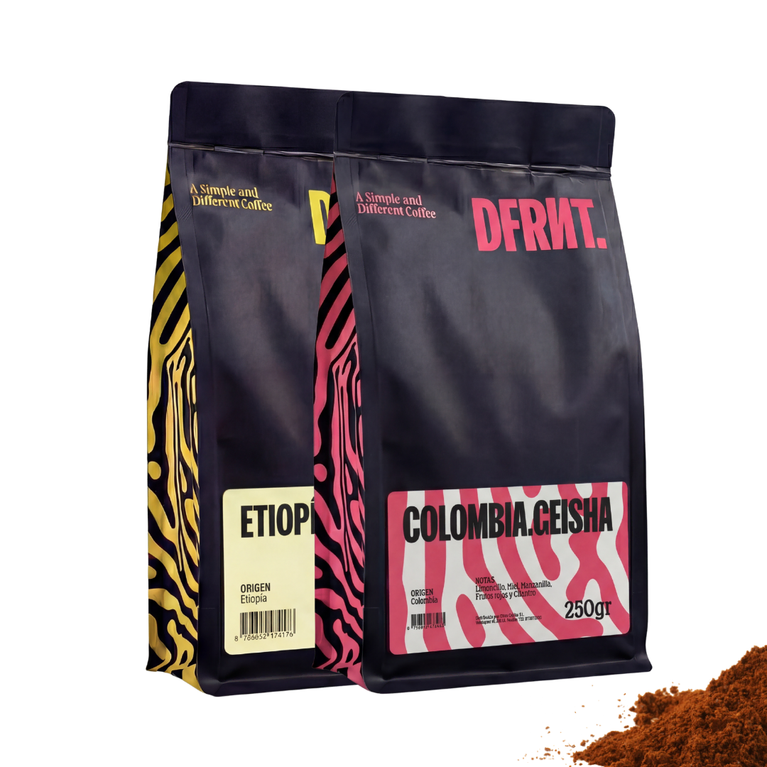 Pack Etiopía Brew + Colombia Geisha | Filtro | 2x250g | Café Especialidad Ideal Filtro