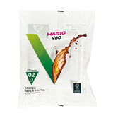 Hario V60-02 Brown (Misarashi) and White Coffee Paper Filters – 100 pcs.