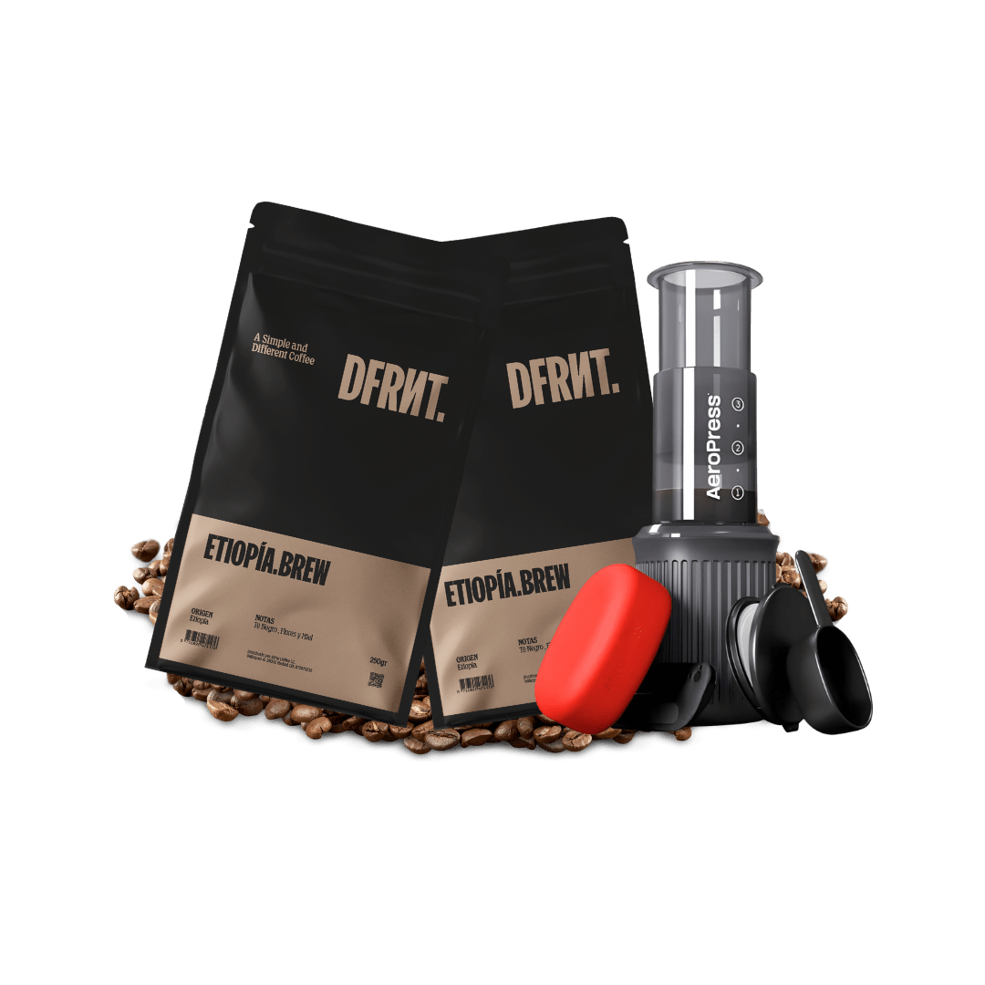 Pack Etiopía.Brew 2x250gr + Aeropress Go - DFRNT.