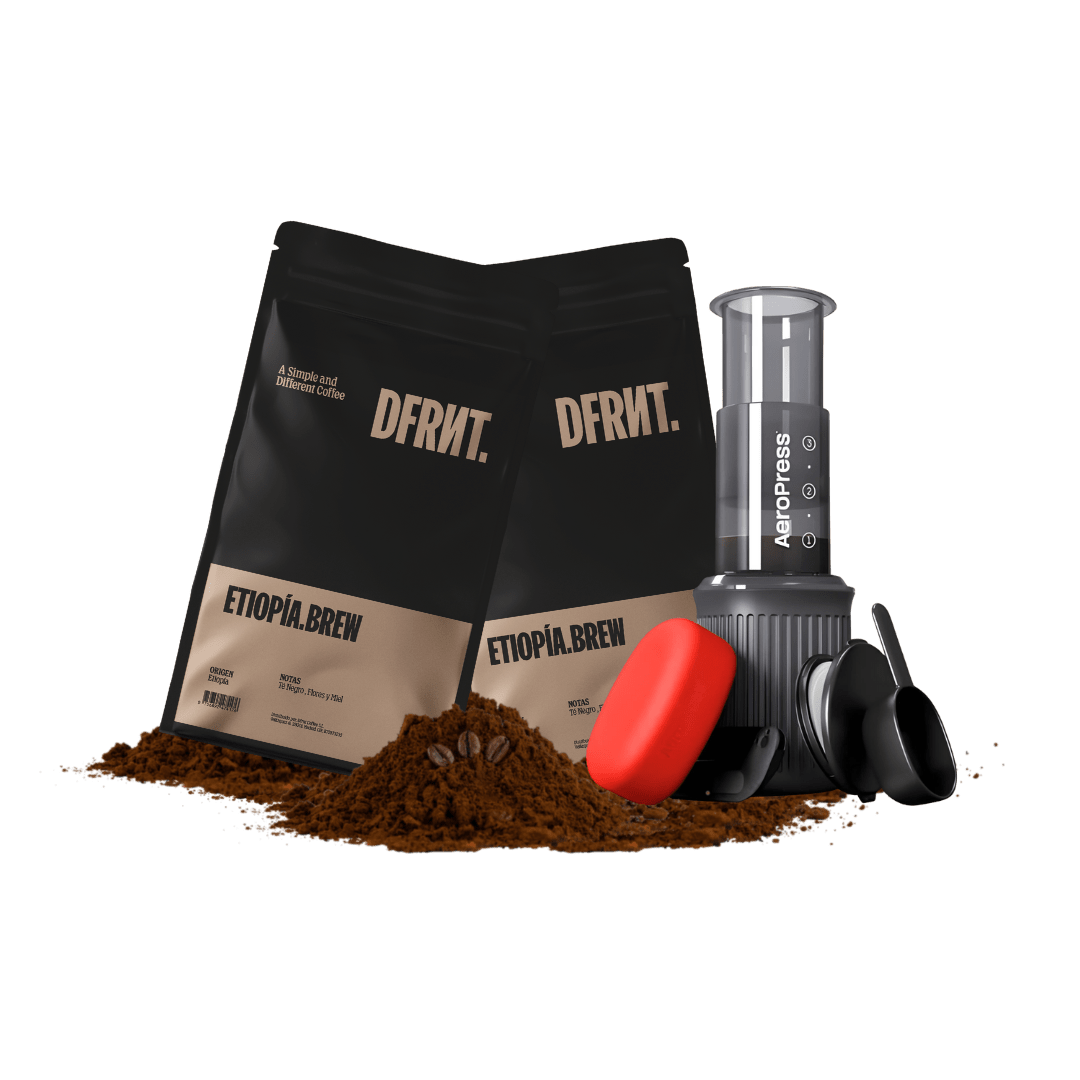 Pack Etiopía.Brew 2x250gr + Aeropress Go - DFRNT.