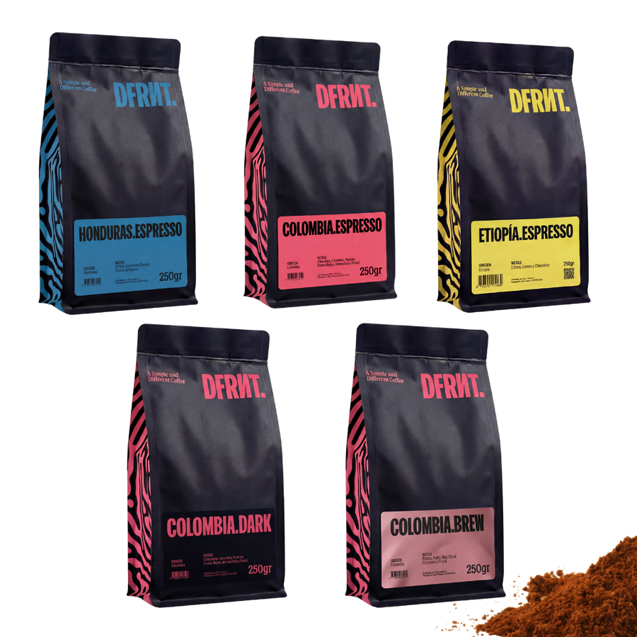 DFRNT.Starter Pack plus | 5x250g | 5 Varieties