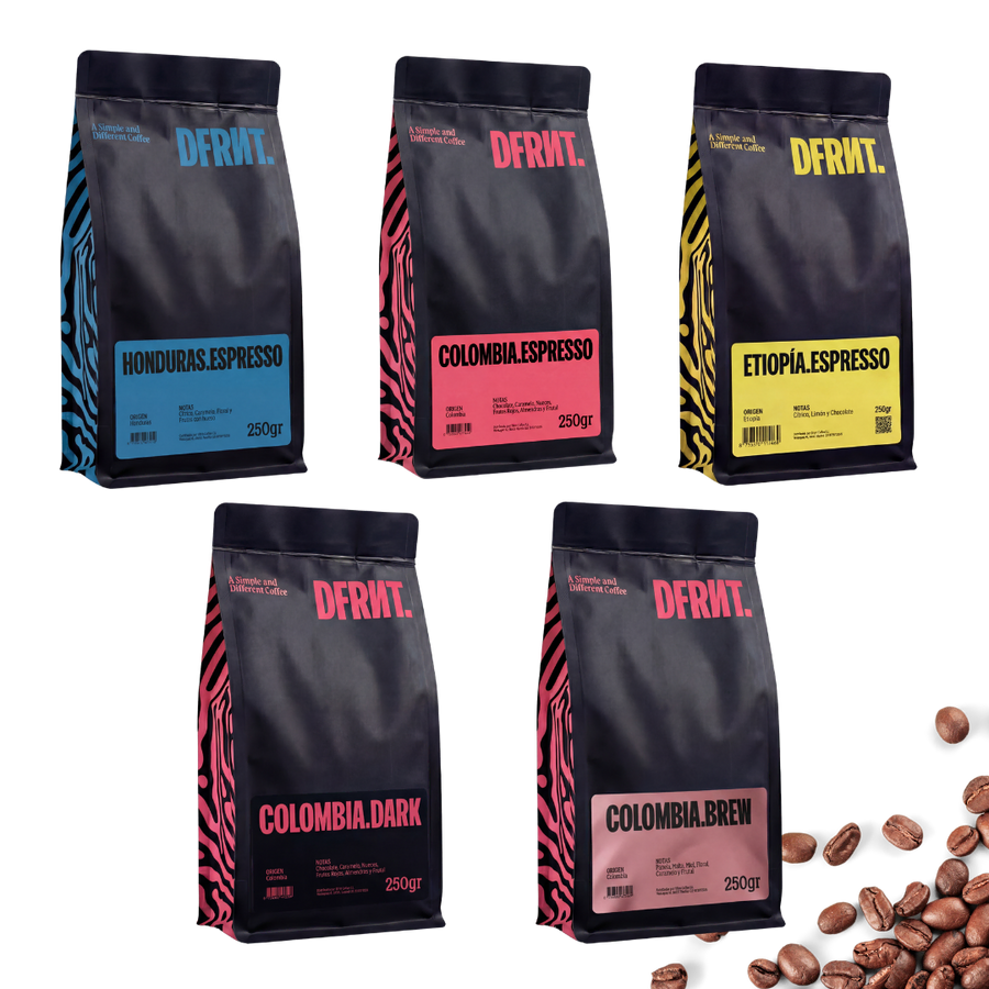DFRNT.Starter Pack plus | 5x250g | 5 Varieties